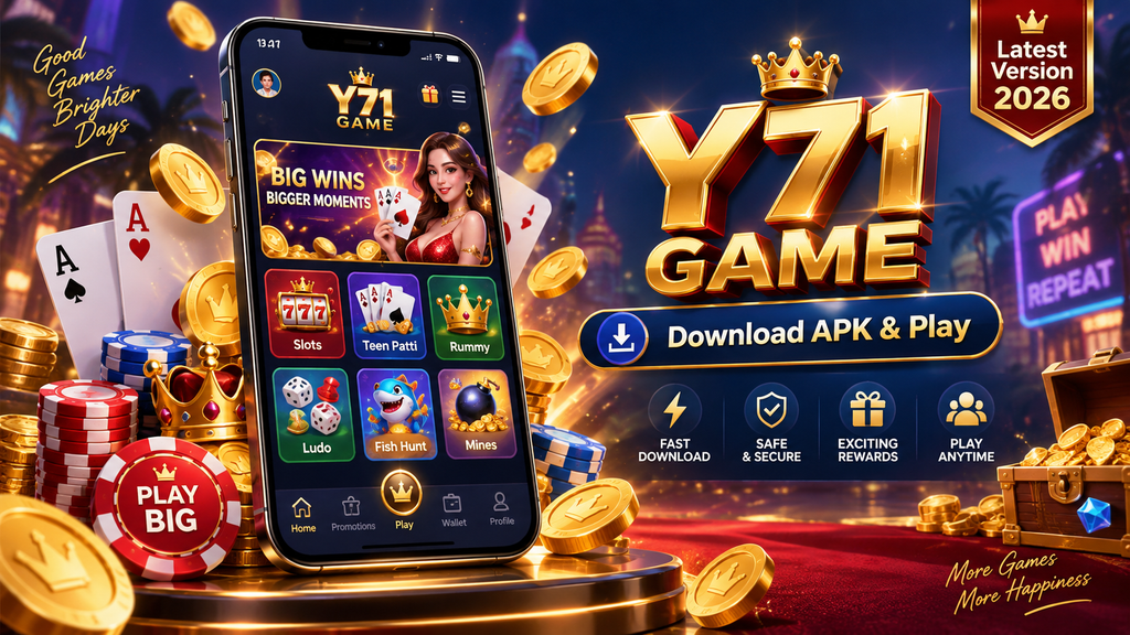 Y71 Game APK download screen for Android