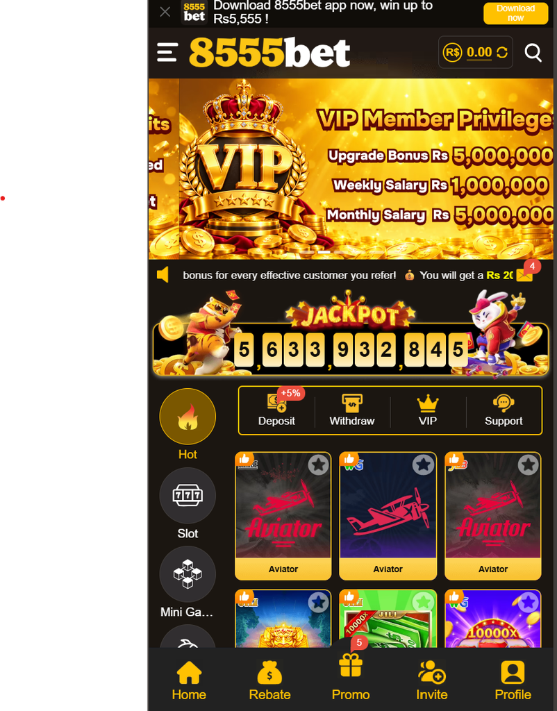 555bet application features