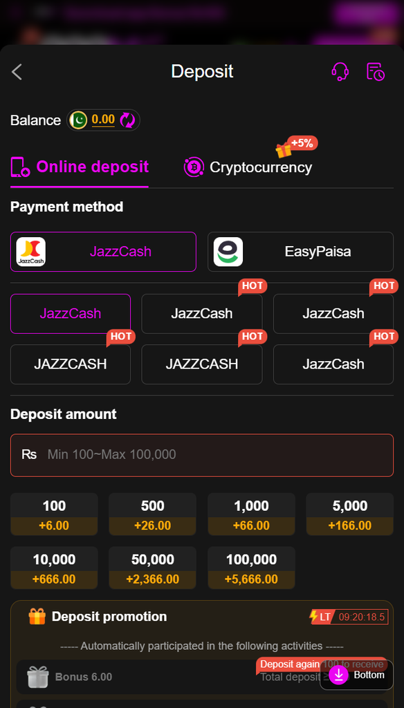 how to deposit money